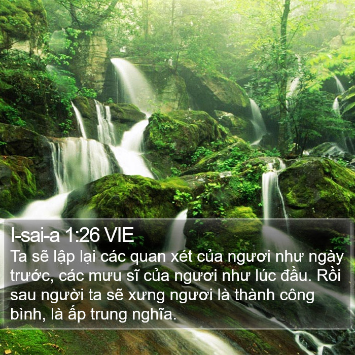 I-sai-a 1:26 VIE Bible Study