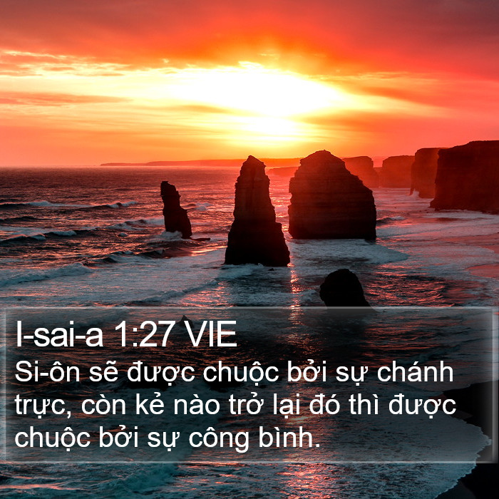 I-sai-a 1:27 VIE Bible Study