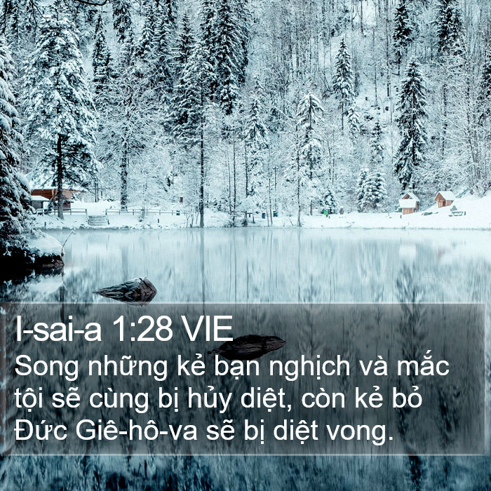 I-sai-a 1:28 VIE Bible Study