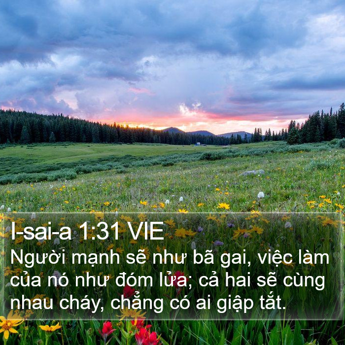 I-sai-a 1:31 VIE Bible Study