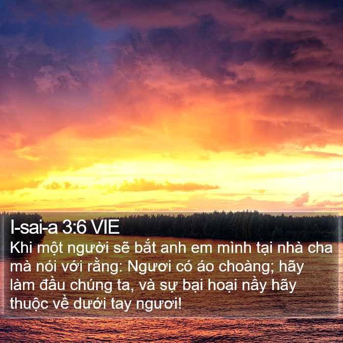 I-sai-a 3:6 VIE Bible Study