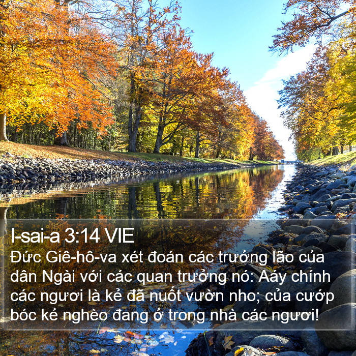 I-sai-a 3:14 VIE Bible Study