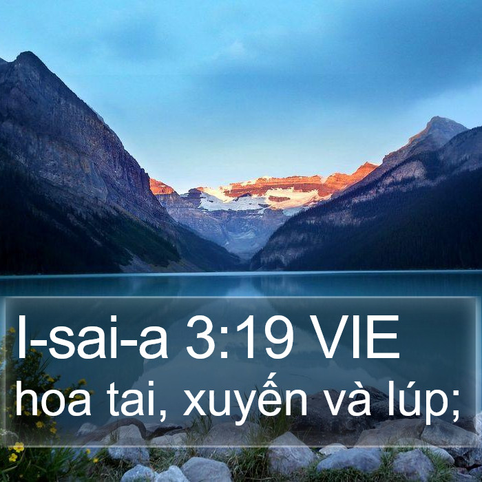 I-sai-a 3:19 VIE Bible Study