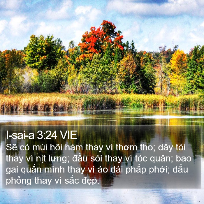 I-sai-a 3:24 VIE Bible Study