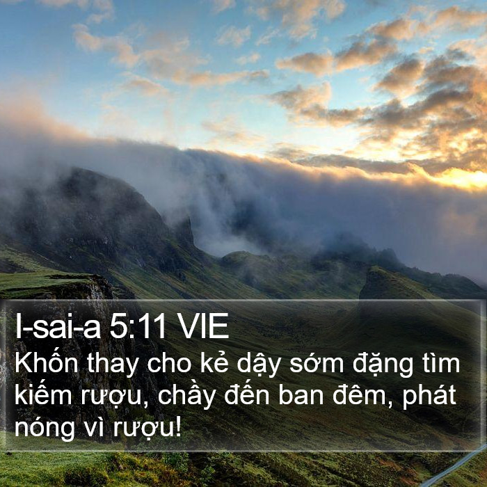 I-sai-a 5:11 VIE Bible Study