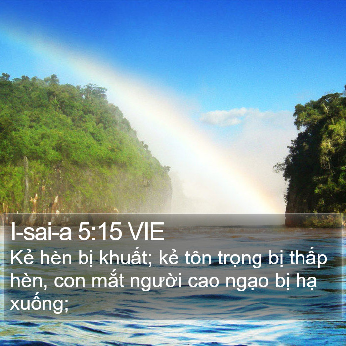 I-sai-a 5:15 VIE Bible Study