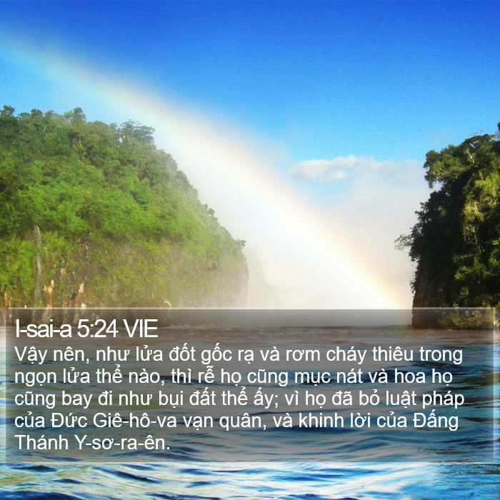 I-sai-a 5:24 VIE Bible Study