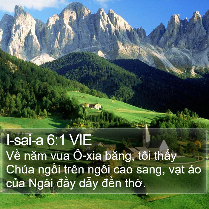 I-sai-a 6:1 VIE Bible Study
