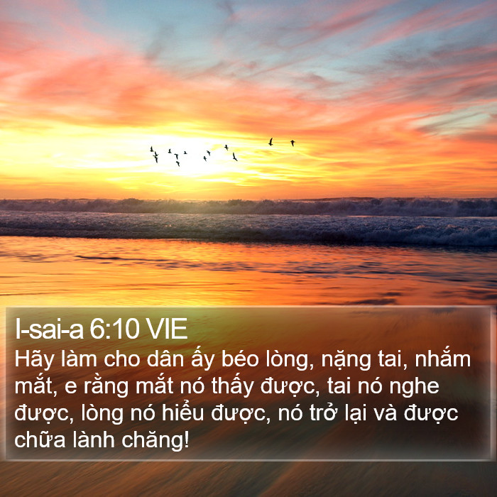 I-sai-a 6:10 VIE Bible Study