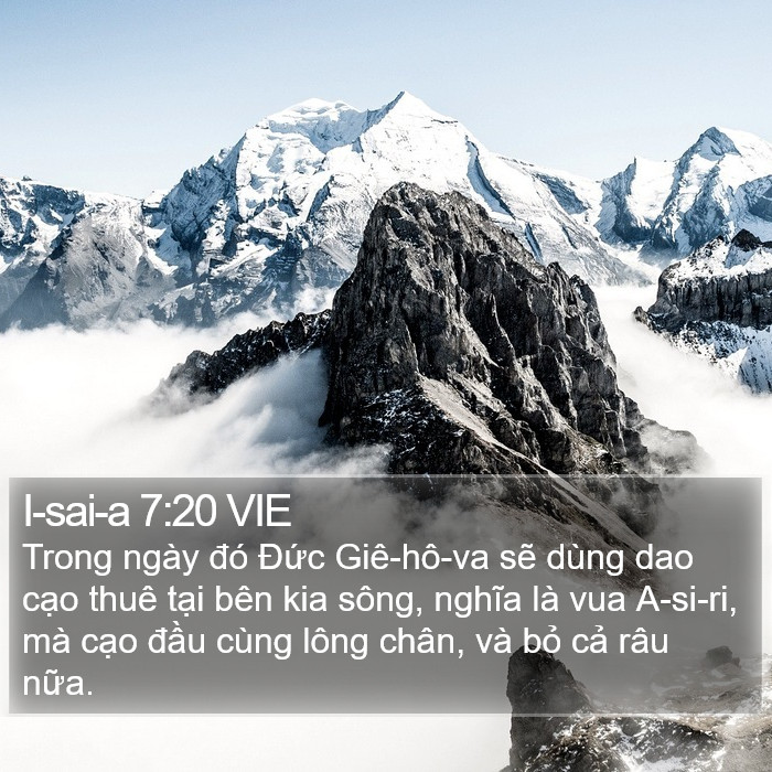 I-sai-a 7:20 VIE Bible Study