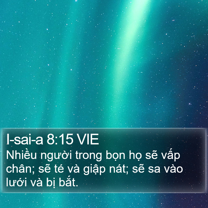 I-sai-a 8:15 VIE Bible Study