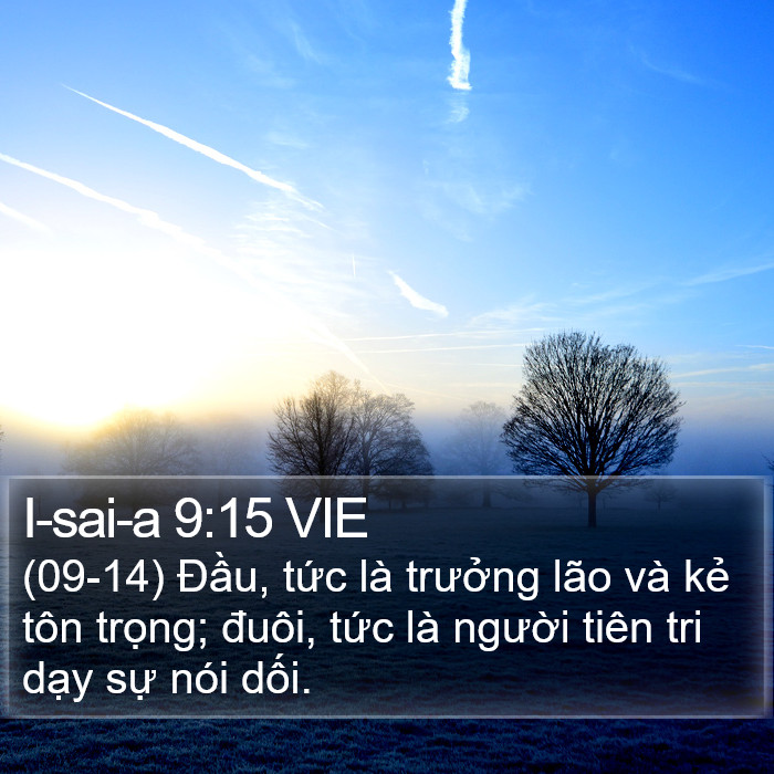 I-sai-a 9:15 VIE Bible Study