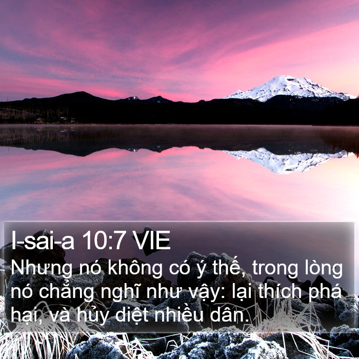 I-sai-a 10:7 VIE Bible Study