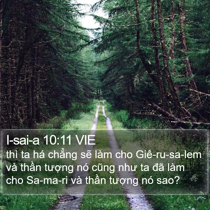 I-sai-a 10:11 VIE Bible Study