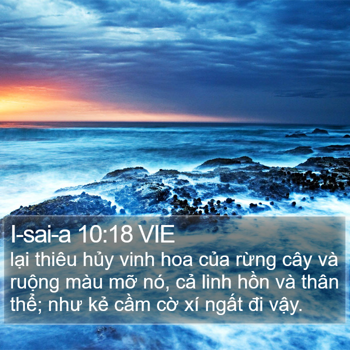 I-sai-a 10:18 VIE Bible Study