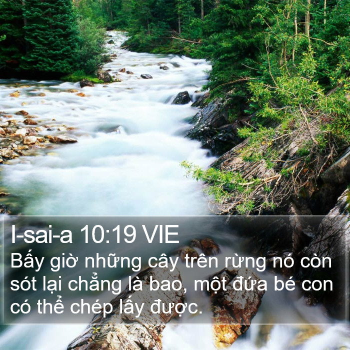 I-sai-a 10:19 VIE Bible Study