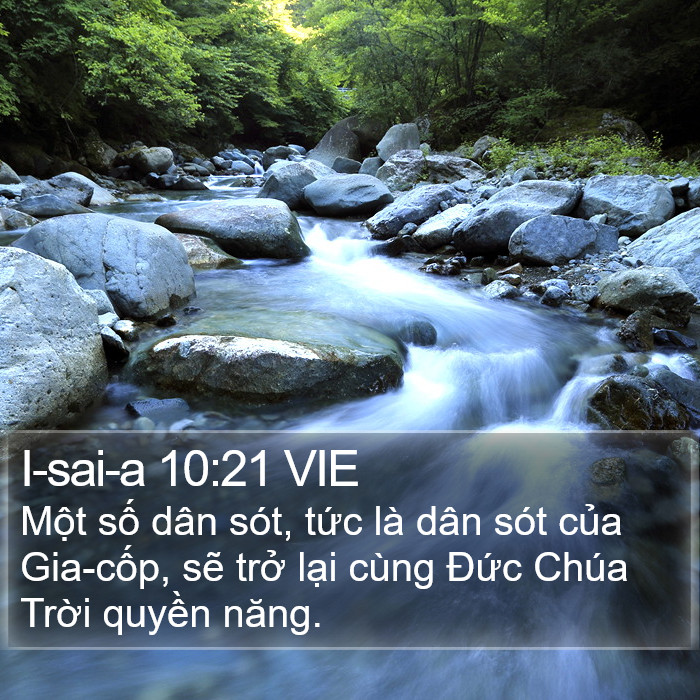 I-sai-a 10:21 VIE Bible Study