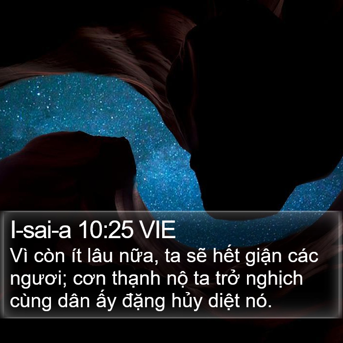 I-sai-a 10:25 VIE Bible Study