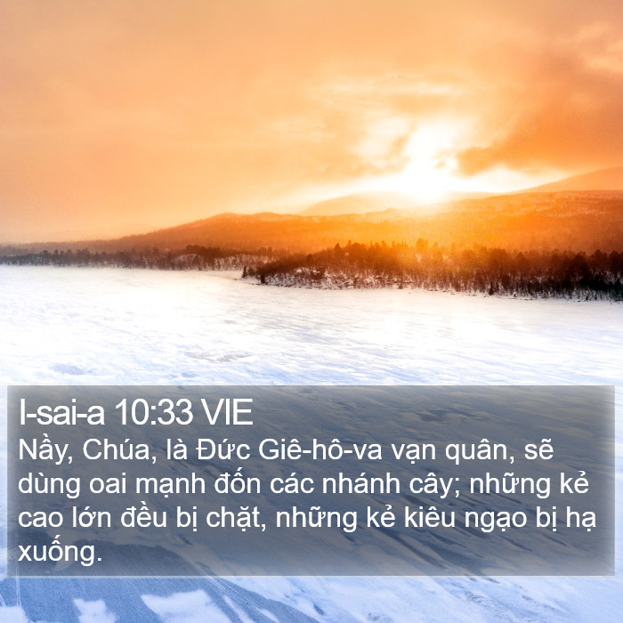 I-sai-a 10:33 VIE Bible Study