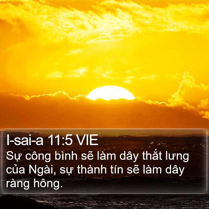 I-sai-a 11:5 VIE Bible Study