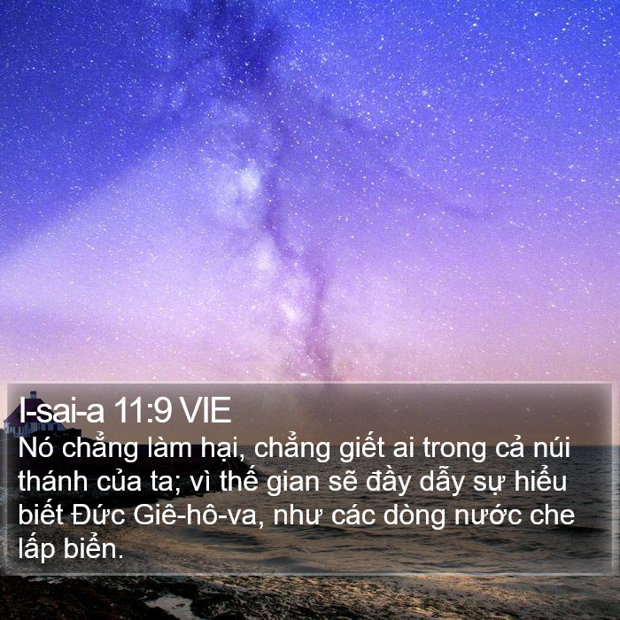 I-sai-a 11:9 VIE Bible Study