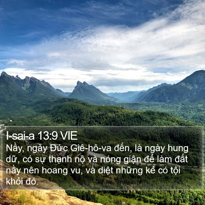 I-sai-a 13:9 VIE Bible Study