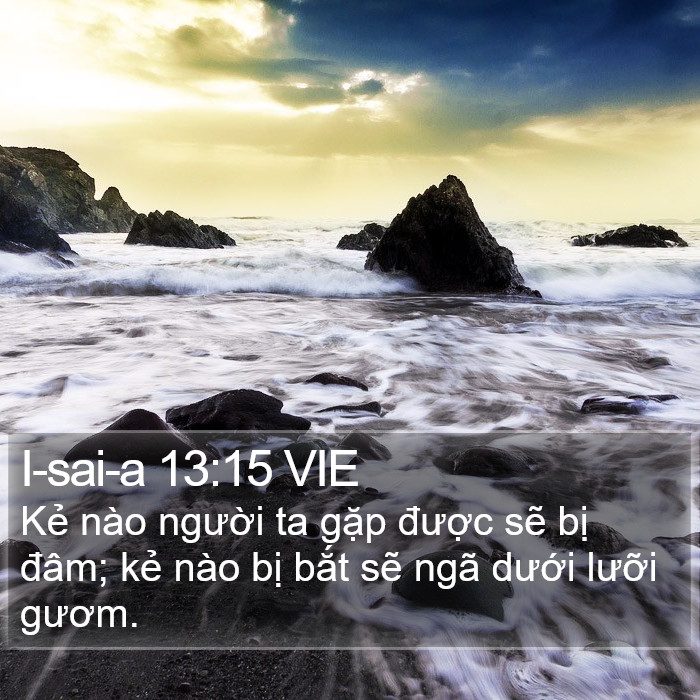 I-sai-a 13:15 VIE Bible Study