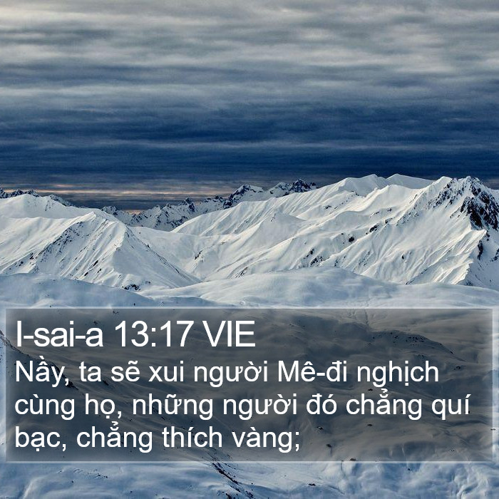 I-sai-a 13:17 VIE Bible Study