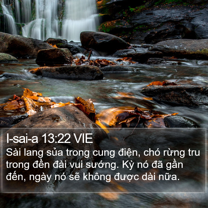 I-sai-a 13:22 VIE Bible Study