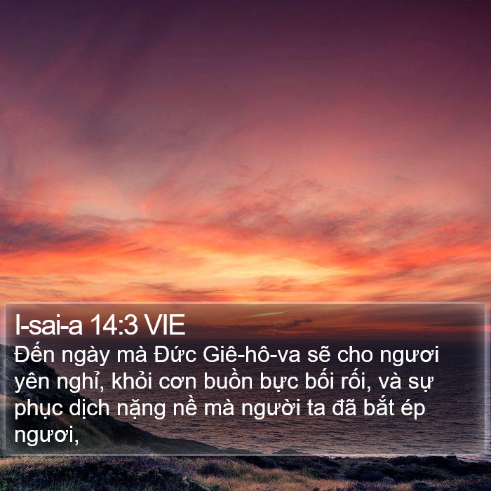 I-sai-a 14:3 VIE Bible Study