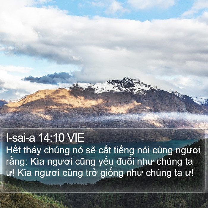 I-sai-a 14:10 VIE Bible Study