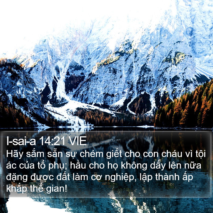 I-sai-a 14:21 VIE Bible Study