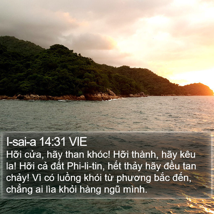 I-sai-a 14:31 VIE Bible Study