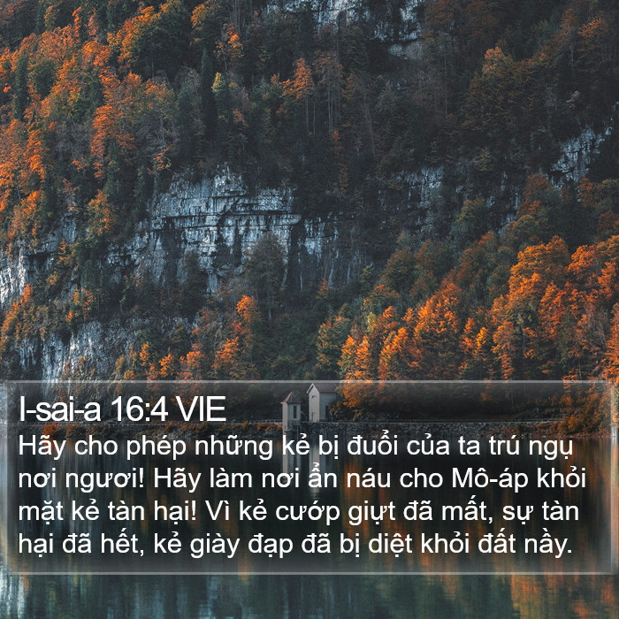 I-sai-a 16:4 VIE Bible Study