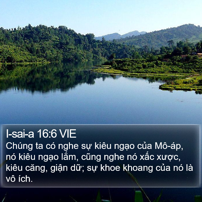 I-sai-a 16:6 VIE Bible Study