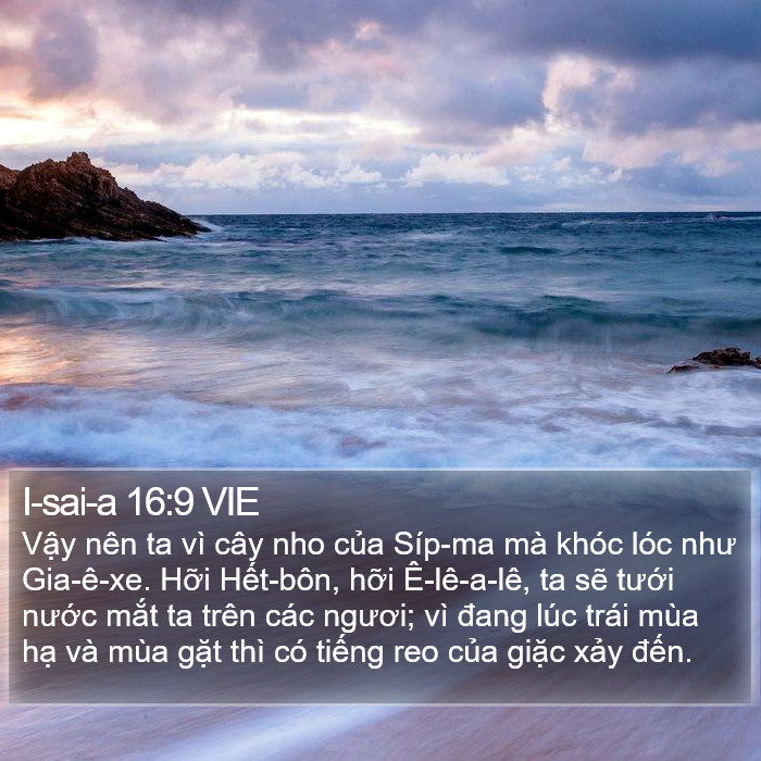 I-sai-a 16:9 VIE Bible Study