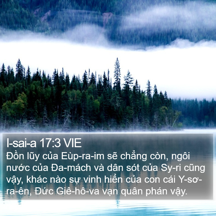 I-sai-a 17:3 VIE Bible Study