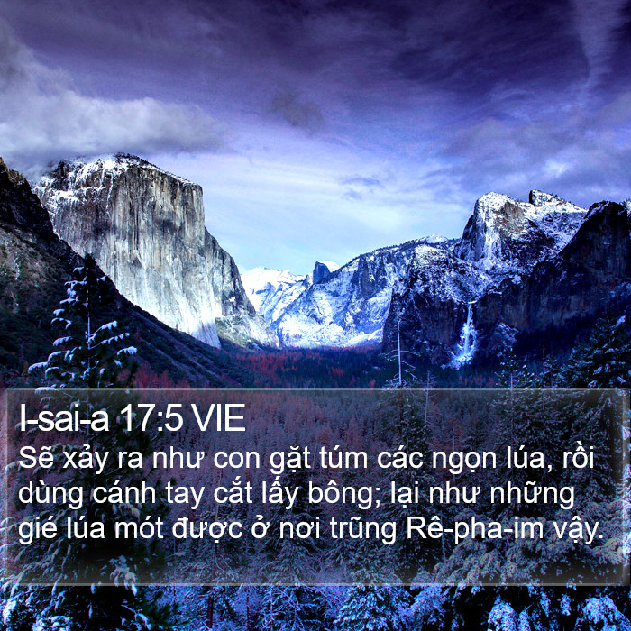 I-sai-a 17:5 VIE Bible Study