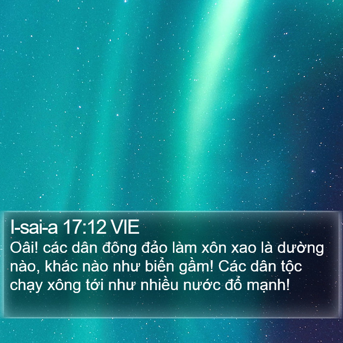 I-sai-a 17:12 VIE Bible Study