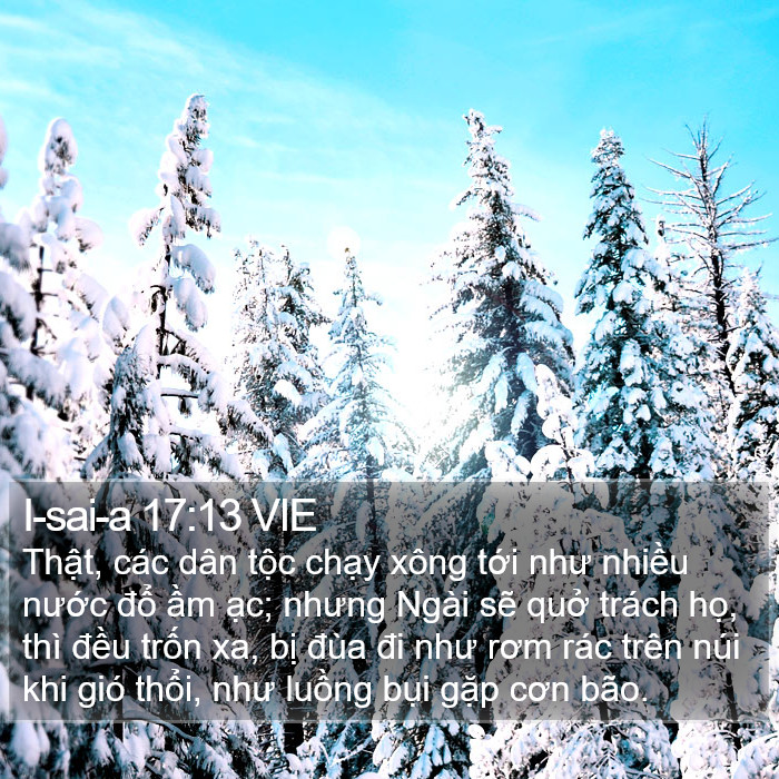 I-sai-a 17:13 VIE Bible Study