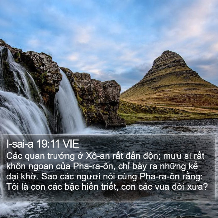 I-sai-a 19:11 VIE Bible Study