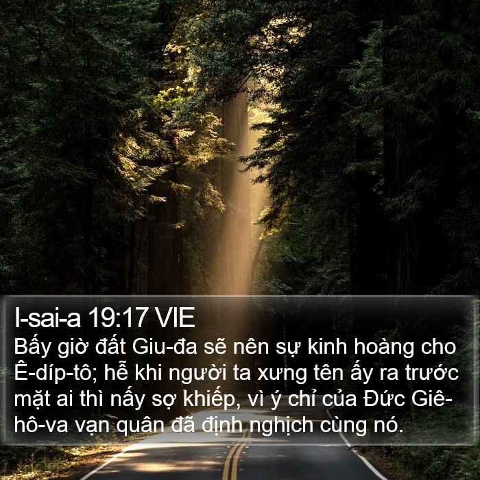 I-sai-a 19:17 VIE Bible Study