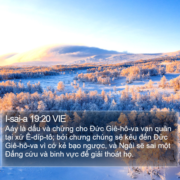 I-sai-a 19:20 VIE Bible Study