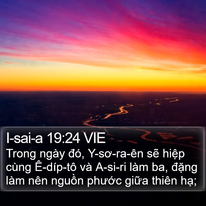 I-sai-a 19:24 VIE Bible Study