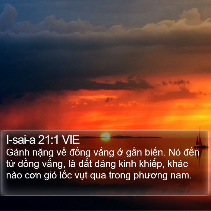 I-sai-a 21:1 VIE Bible Study