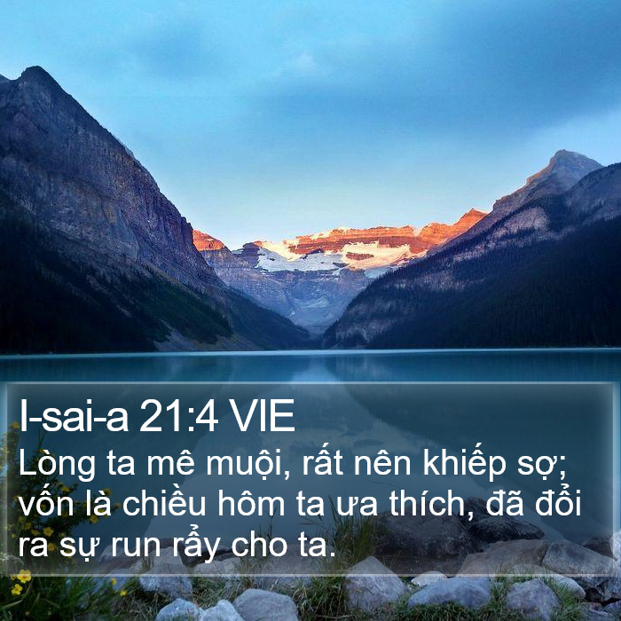 I-sai-a 21:4 VIE Bible Study