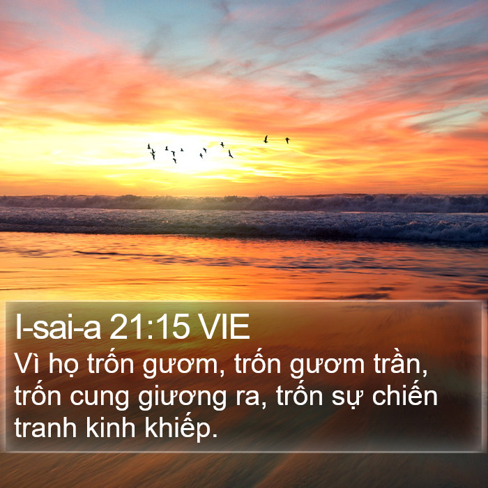 I-sai-a 21:15 VIE Bible Study