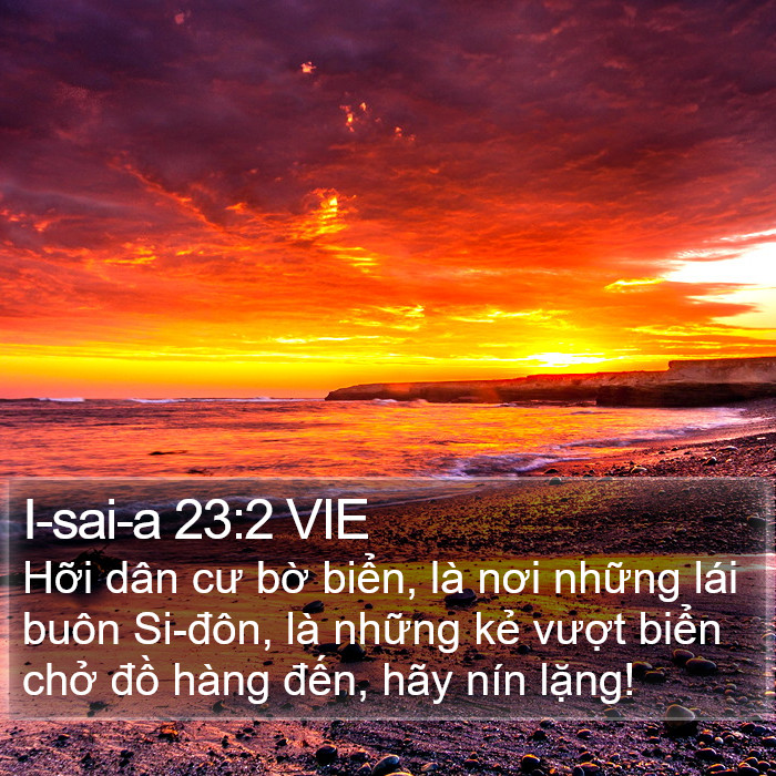 I-sai-a 23:2 VIE Bible Study