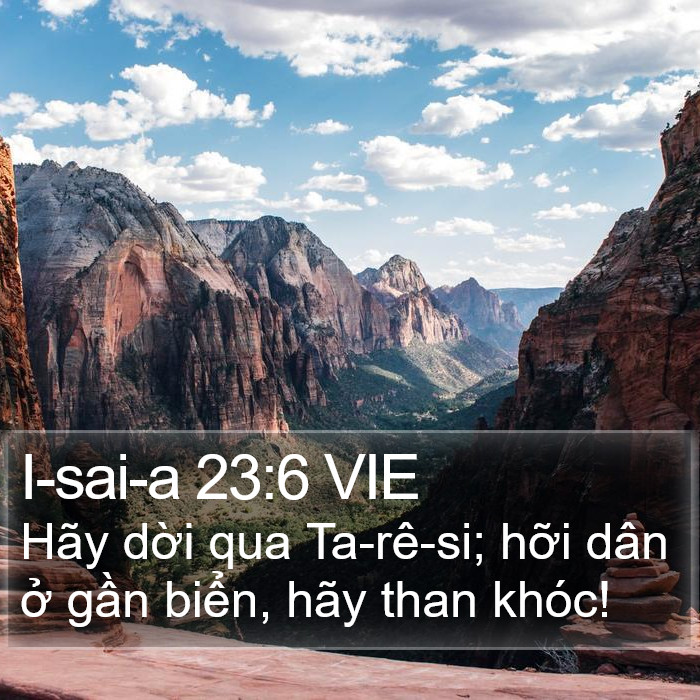 I-sai-a 23:6 VIE Bible Study