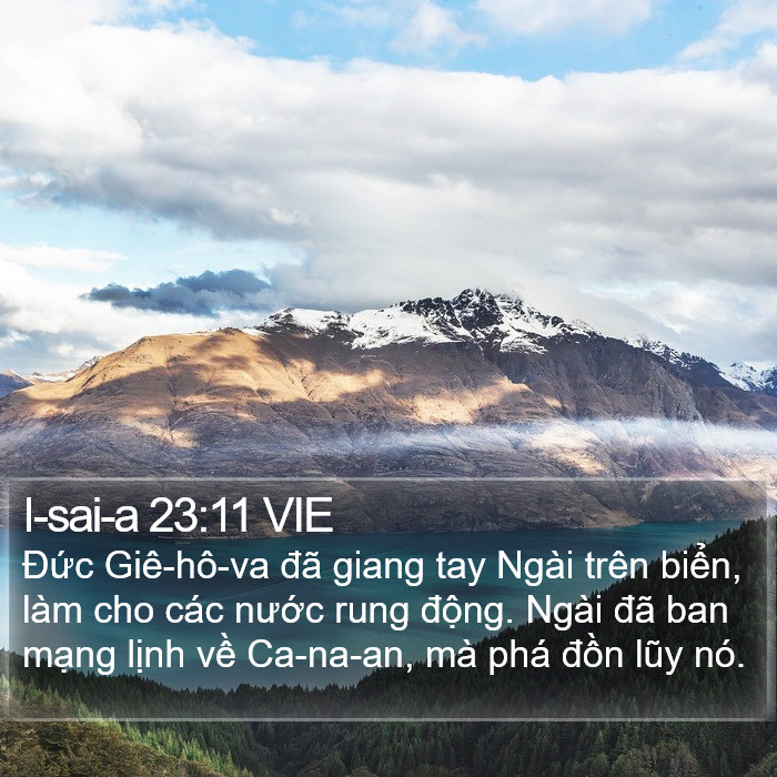 I-sai-a 23:11 VIE Bible Study